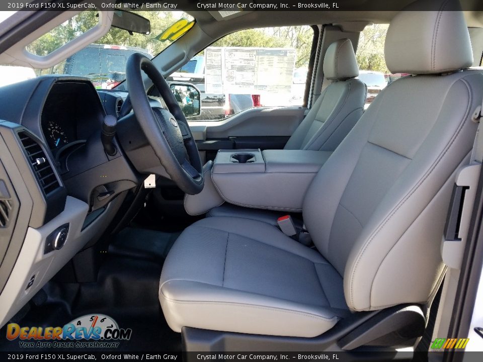 Earth Gray Interior - 2019 Ford F150 XL SuperCab Photo #9