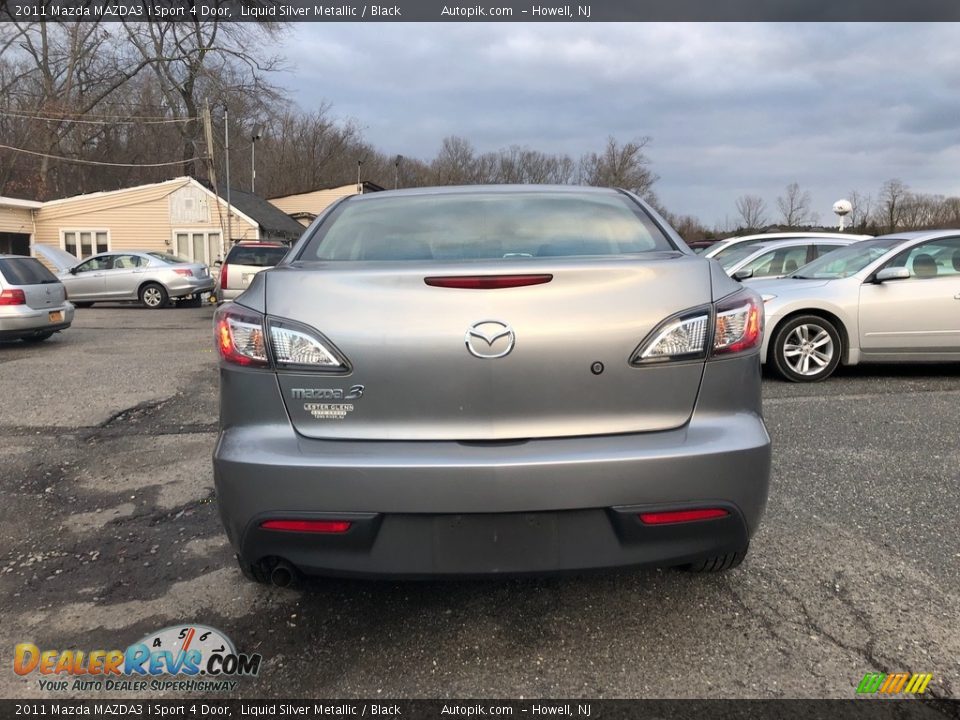 2011 Mazda MAZDA3 i Sport 4 Door Liquid Silver Metallic / Black Photo #8