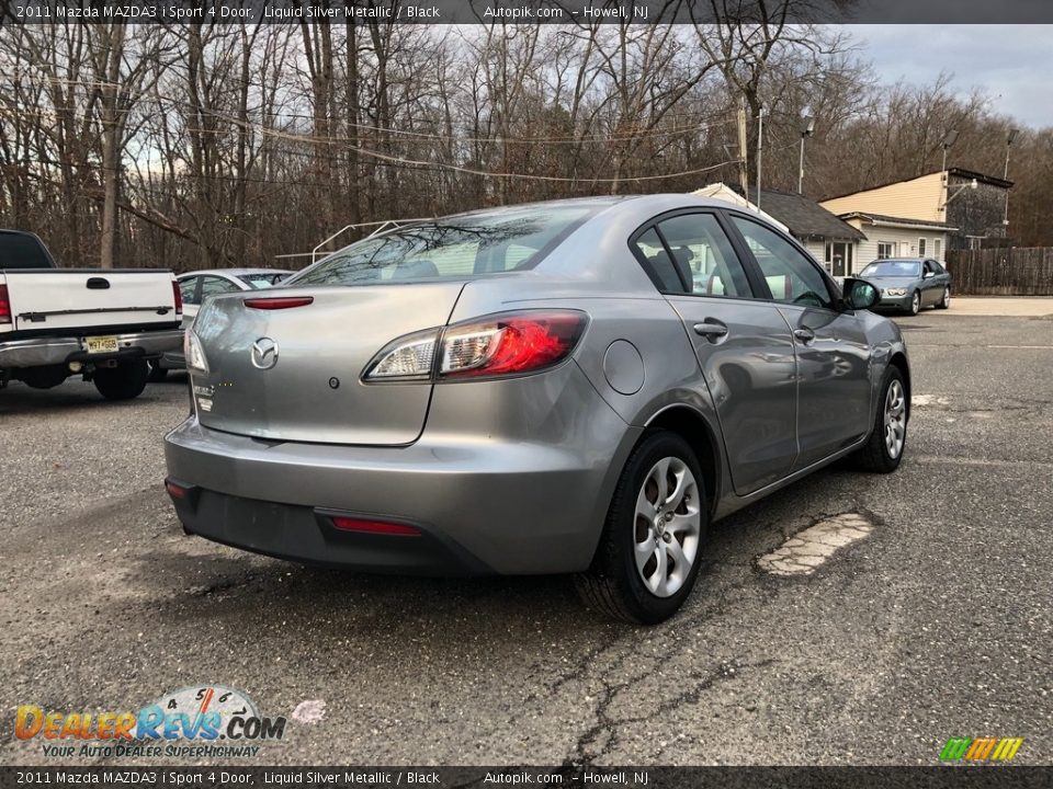 2011 Mazda MAZDA3 i Sport 4 Door Liquid Silver Metallic / Black Photo #9