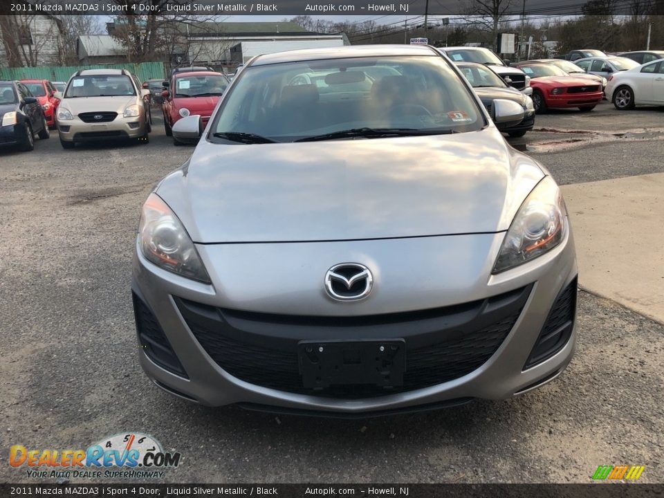 2011 Mazda MAZDA3 i Sport 4 Door Liquid Silver Metallic / Black Photo #13