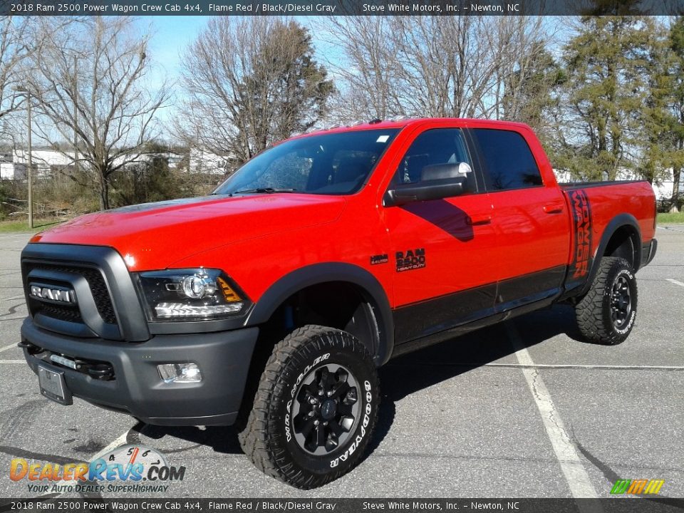 2018 Ram 2500 Power Wagon Crew Cab 4x4 Flame Red / Black/Diesel Gray Photo #2