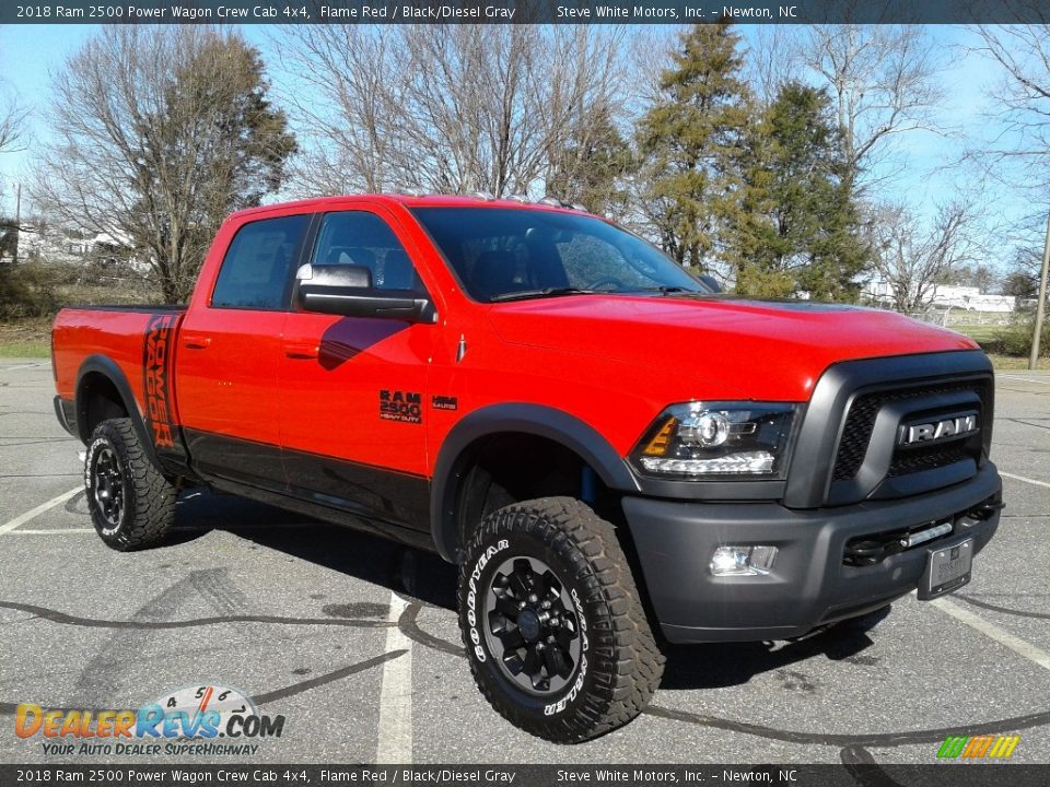 2018 Ram 2500 Power Wagon Crew Cab 4x4 Flame Red / Black/Diesel Gray Photo #4