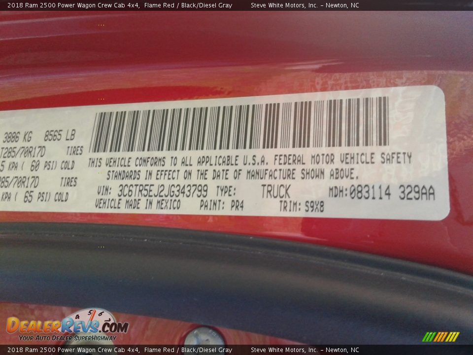2018 Ram 2500 Power Wagon Crew Cab 4x4 Flame Red / Black/Diesel Gray Photo #31