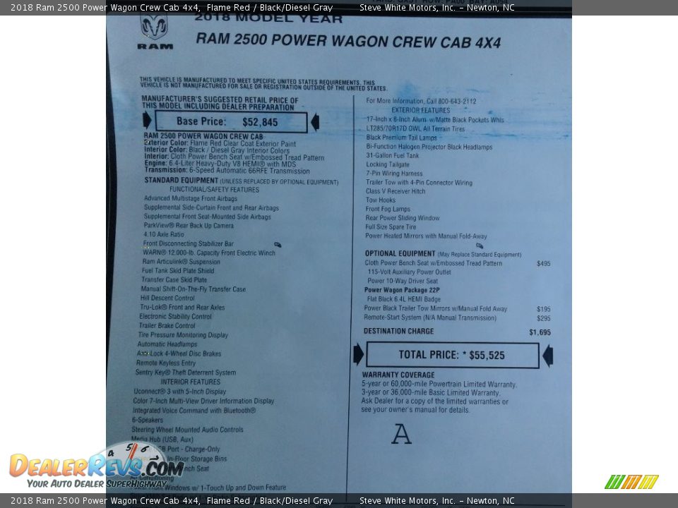 2018 Ram 2500 Power Wagon Crew Cab 4x4 Flame Red / Black/Diesel Gray Photo #32