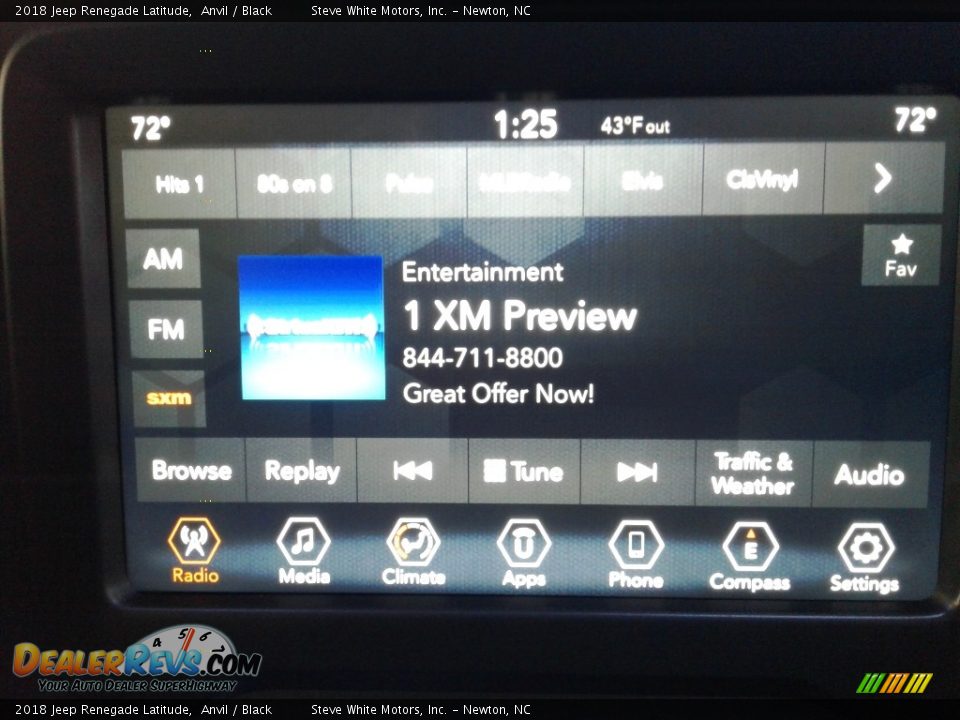 2018 Jeep Renegade Latitude Anvil / Black Photo #21