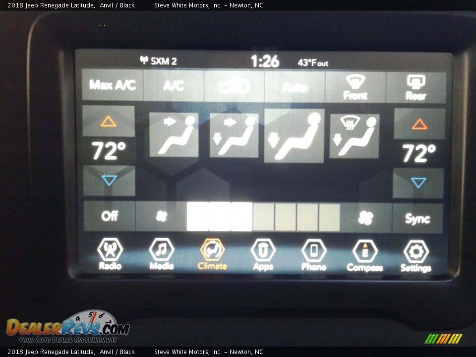 2018 Jeep Renegade Latitude Anvil / Black Photo #23