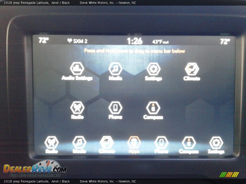 2018 Jeep Renegade Latitude Anvil / Black Photo #24