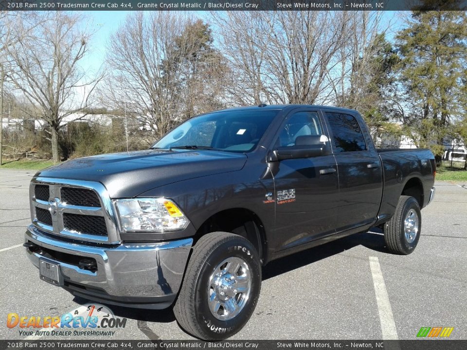 2018 Ram 2500 Tradesman Crew Cab 4x4 Granite Crystal Metallic / Black/Diesel Gray Photo #2