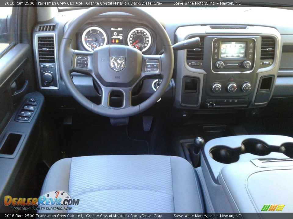 2018 Ram 2500 Tradesman Crew Cab 4x4 Granite Crystal Metallic / Black/Diesel Gray Photo #24