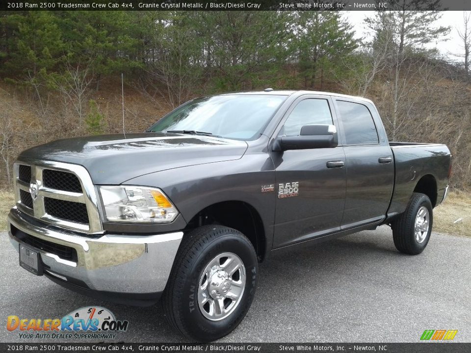 2018 Ram 2500 Tradesman Crew Cab 4x4 Granite Crystal Metallic / Black/Diesel Gray Photo #2