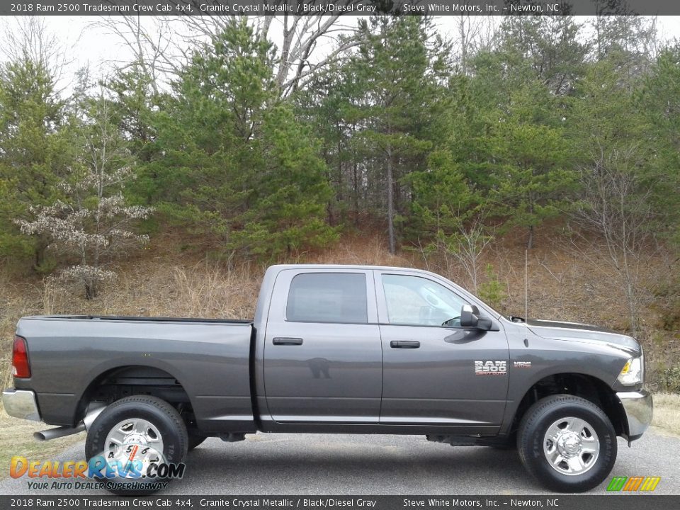 2018 Ram 2500 Tradesman Crew Cab 4x4 Granite Crystal Metallic / Black/Diesel Gray Photo #5