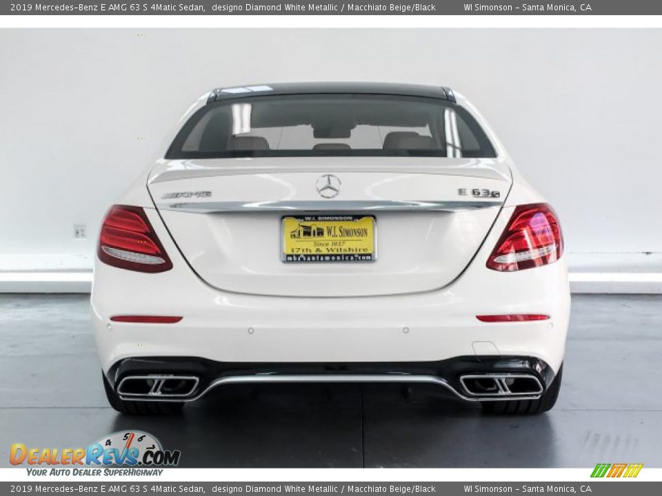 2019 Mercedes-Benz E AMG 63 S 4Matic Sedan designo Diamond White Metallic / Macchiato Beige/Black Photo #3