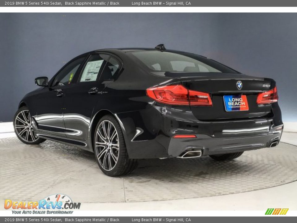 2019 BMW 5 Series 540i Sedan Black Sapphire Metallic / Black Photo #2