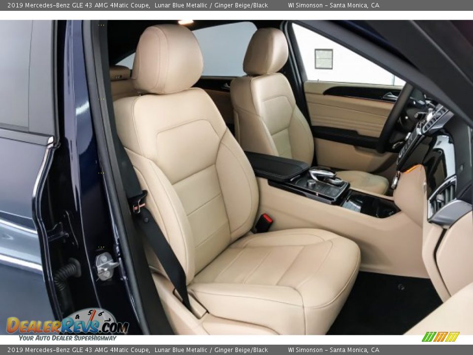 2019 Mercedes-Benz GLE 43 AMG 4Matic Coupe Lunar Blue Metallic / Ginger Beige/Black Photo #5