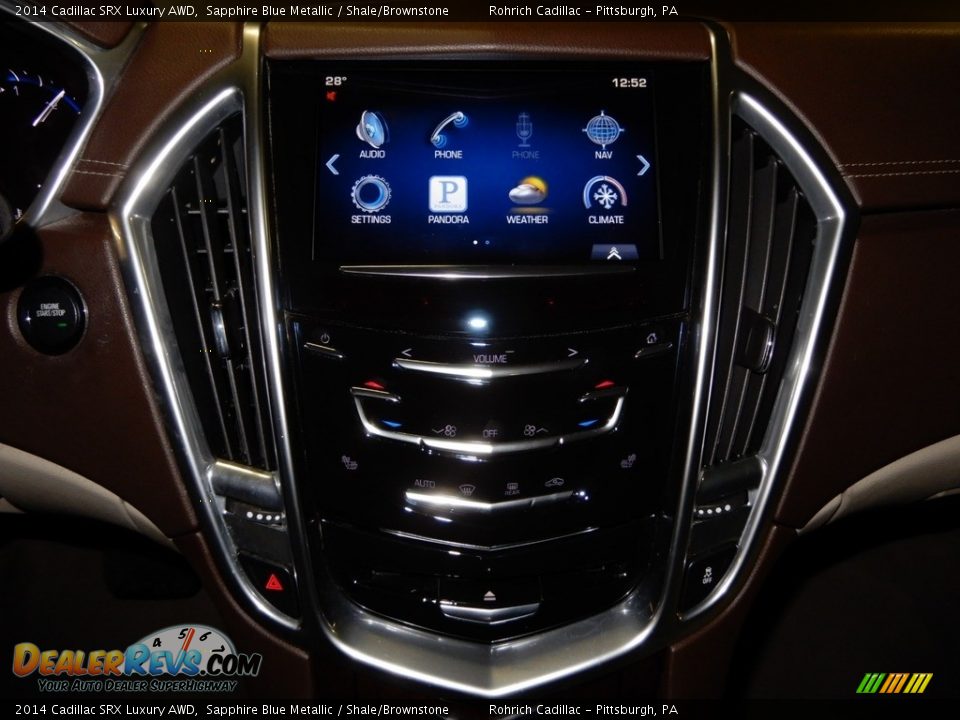 2014 Cadillac SRX Luxury AWD Sapphire Blue Metallic / Shale/Brownstone Photo #18
