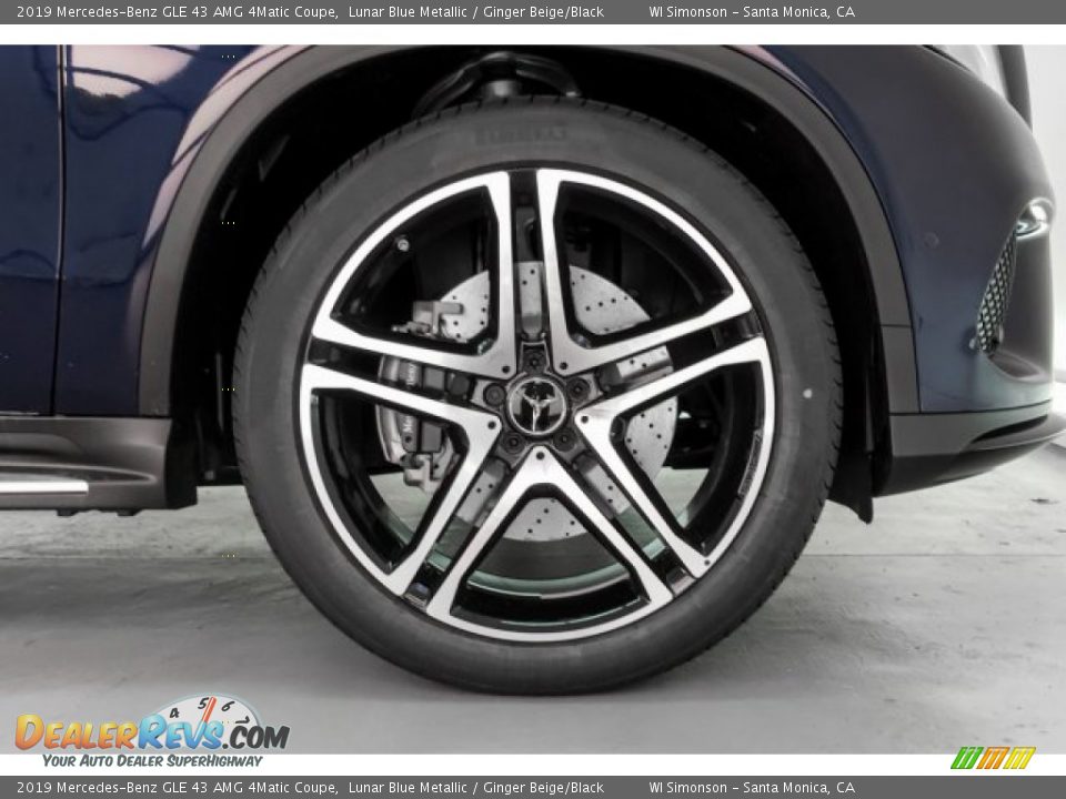 2019 Mercedes-Benz GLE 43 AMG 4Matic Coupe Lunar Blue Metallic / Ginger Beige/Black Photo #9