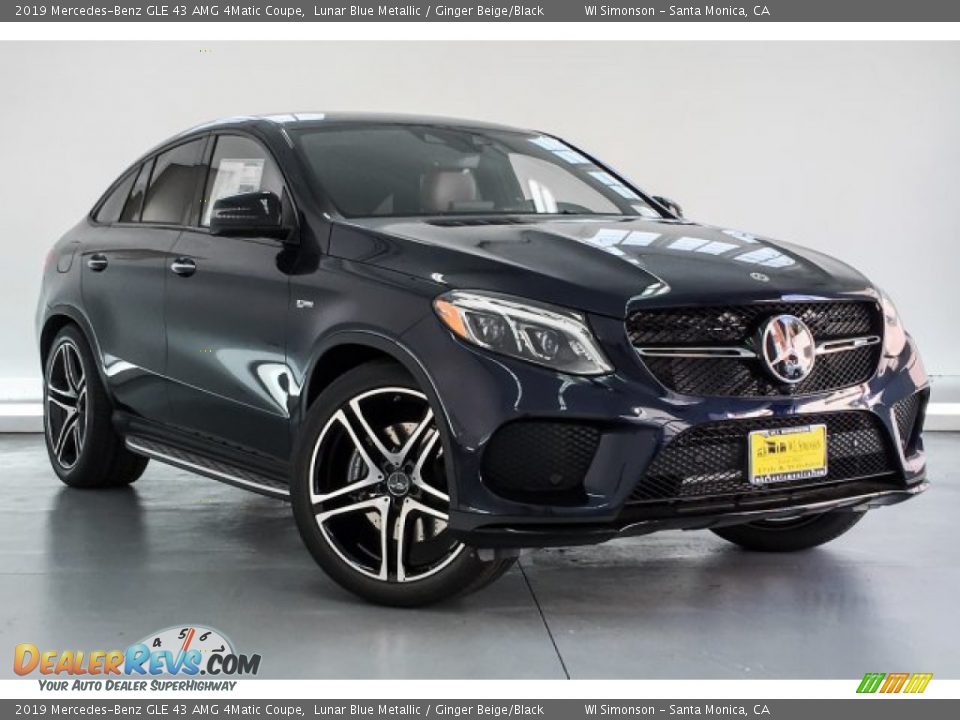 2019 Mercedes-Benz GLE 43 AMG 4Matic Coupe Lunar Blue Metallic / Ginger Beige/Black Photo #12