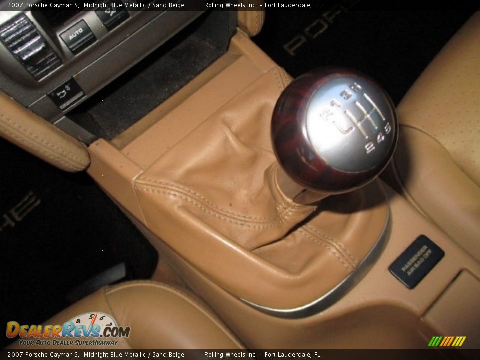 2007 Porsche Cayman S Midnight Blue Metallic / Sand Beige Photo #6