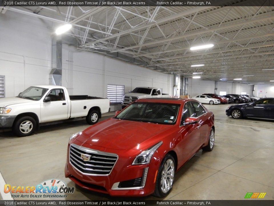 2018 Cadillac CTS Luxury AWD Red Obsession Tintcoat / Jet Black/Jet Black Accents Photo #1