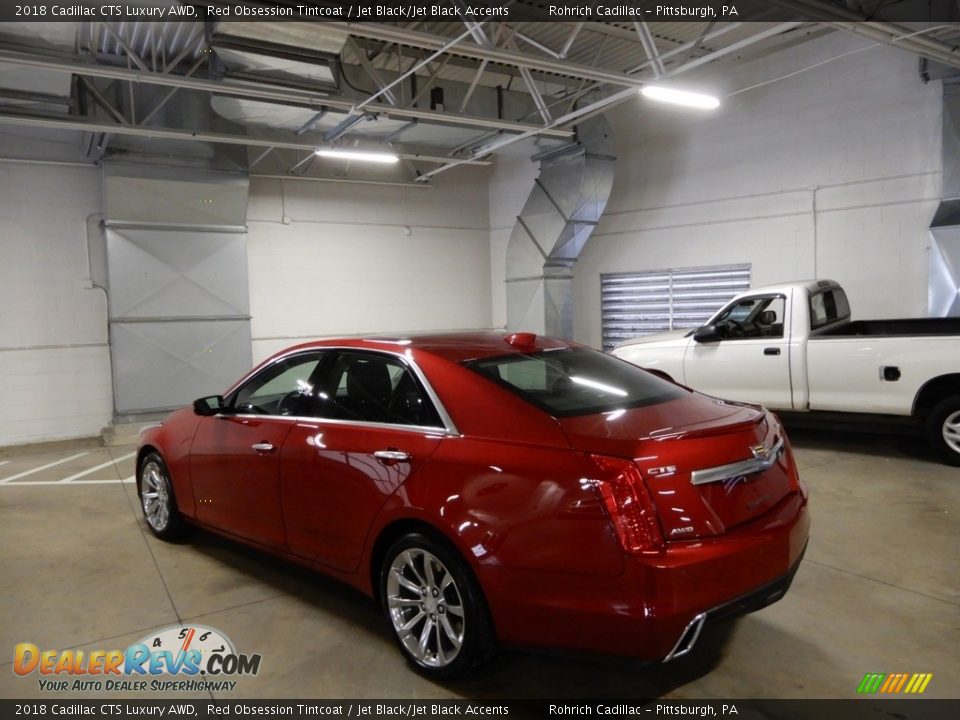 2018 Cadillac CTS Luxury AWD Red Obsession Tintcoat / Jet Black/Jet Black Accents Photo #3