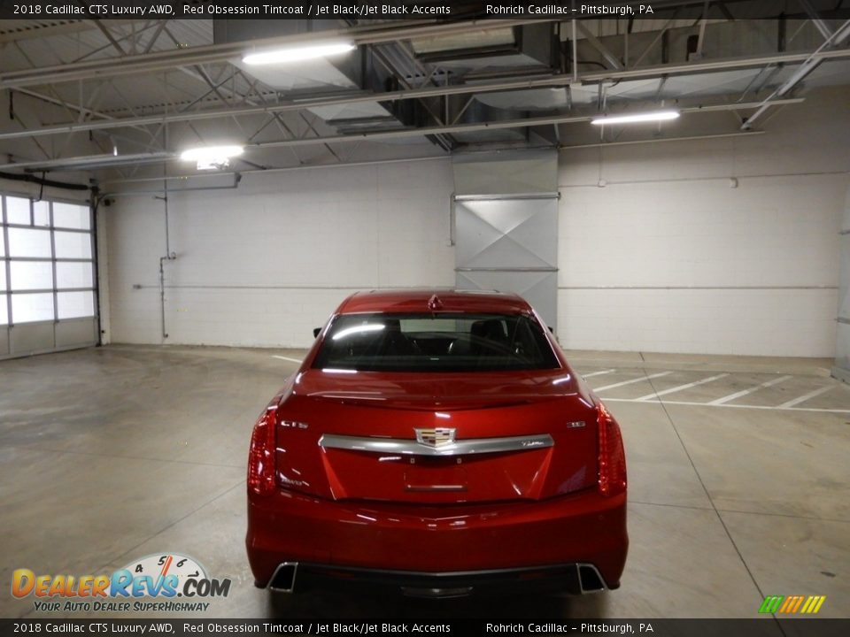 2018 Cadillac CTS Luxury AWD Red Obsession Tintcoat / Jet Black/Jet Black Accents Photo #4