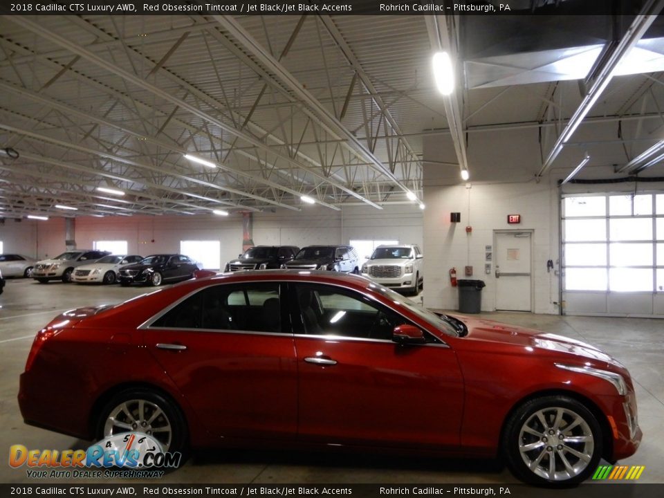 2018 Cadillac CTS Luxury AWD Red Obsession Tintcoat / Jet Black/Jet Black Accents Photo #6