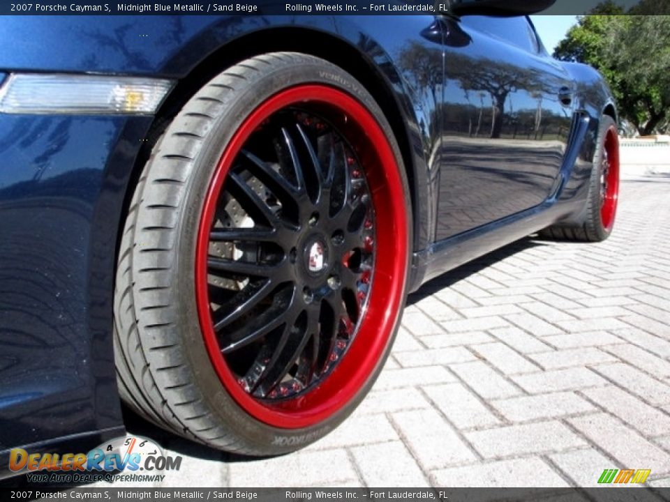 2007 Porsche Cayman S Midnight Blue Metallic / Sand Beige Photo #20