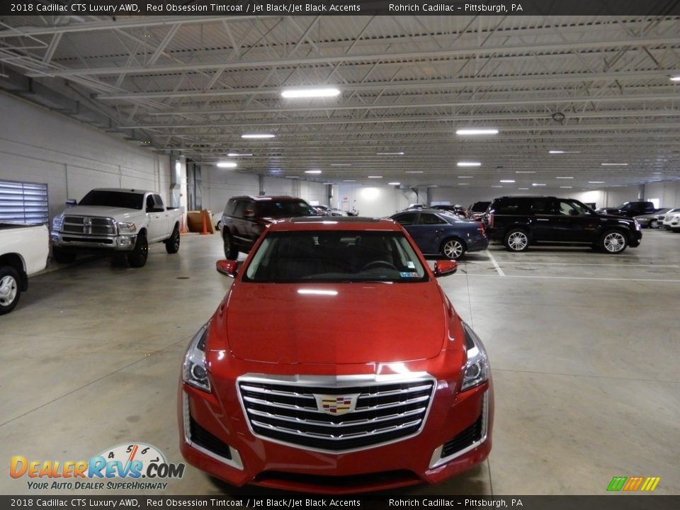 2018 Cadillac CTS Luxury AWD Red Obsession Tintcoat / Jet Black/Jet Black Accents Photo #8