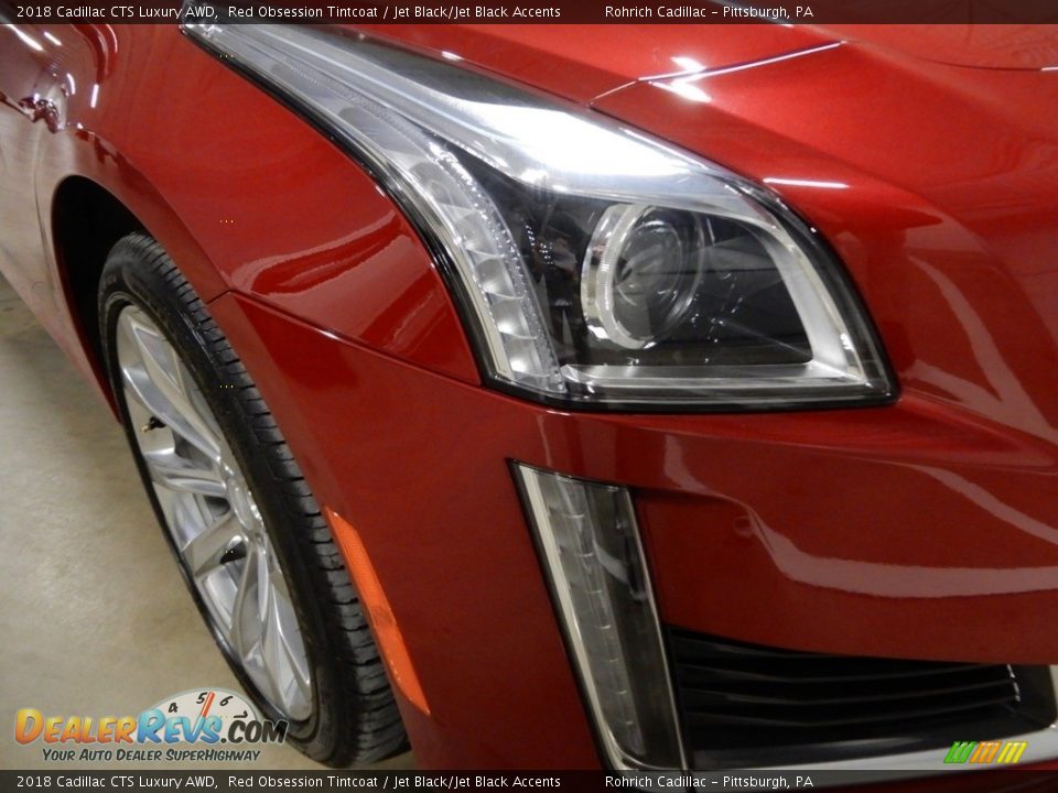 2018 Cadillac CTS Luxury AWD Red Obsession Tintcoat / Jet Black/Jet Black Accents Photo #10