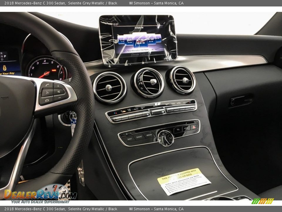 2018 Mercedes-Benz C 300 Sedan Selenite Grey Metallic / Black Photo #6