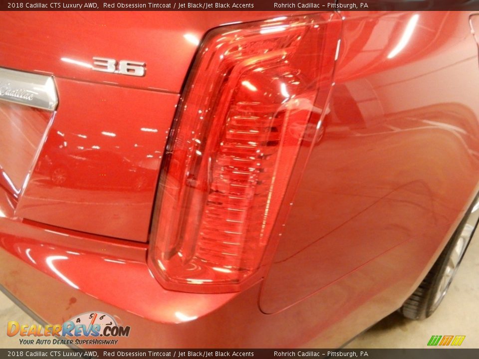 2018 Cadillac CTS Luxury AWD Red Obsession Tintcoat / Jet Black/Jet Black Accents Photo #11