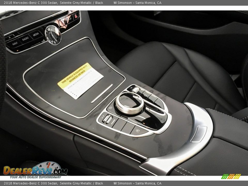 2018 Mercedes-Benz C 300 Sedan Selenite Grey Metallic / Black Photo #7