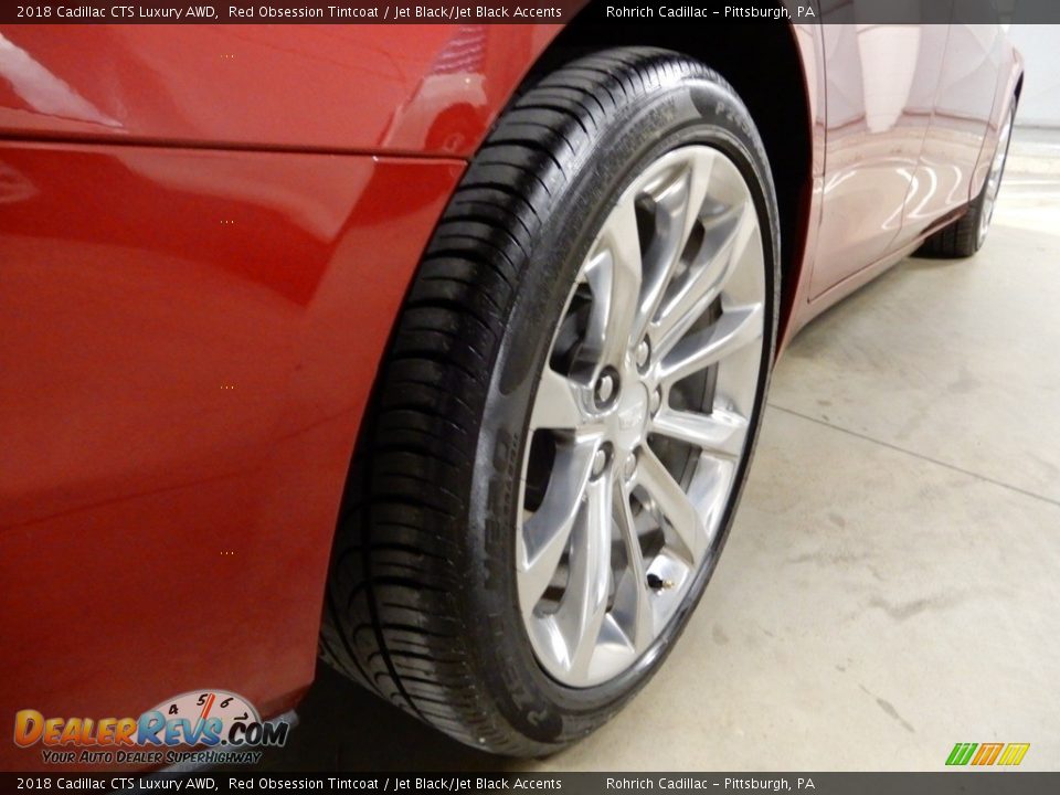 2018 Cadillac CTS Luxury AWD Red Obsession Tintcoat / Jet Black/Jet Black Accents Photo #12