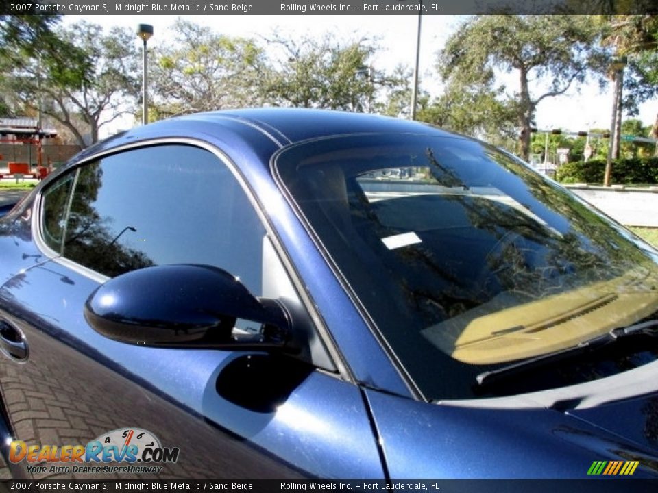 2007 Porsche Cayman S Midnight Blue Metallic / Sand Beige Photo #26