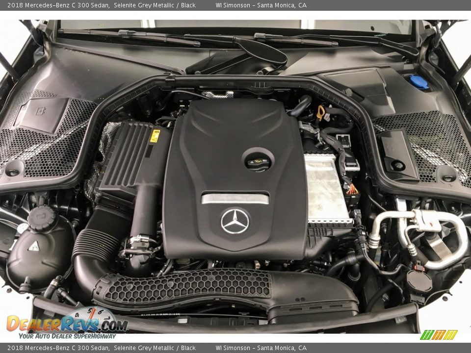2018 Mercedes-Benz C 300 Sedan Selenite Grey Metallic / Black Photo #8