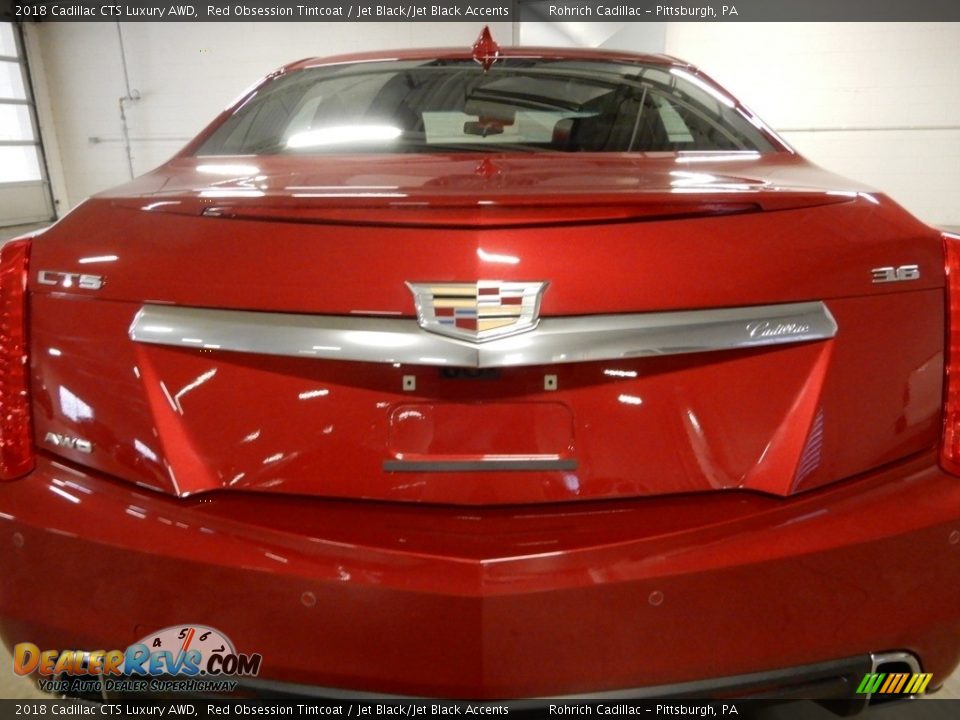 2018 Cadillac CTS Luxury AWD Red Obsession Tintcoat / Jet Black/Jet Black Accents Photo #13