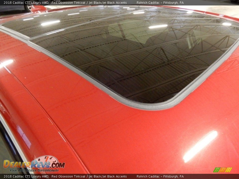 2018 Cadillac CTS Luxury AWD Red Obsession Tintcoat / Jet Black/Jet Black Accents Photo #14