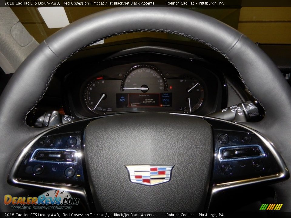 2018 Cadillac CTS Luxury AWD Red Obsession Tintcoat / Jet Black/Jet Black Accents Photo #15