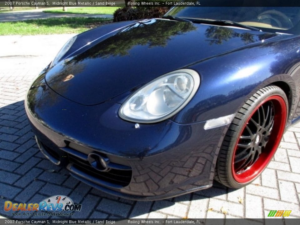 2007 Porsche Cayman S Midnight Blue Metallic / Sand Beige Photo #31