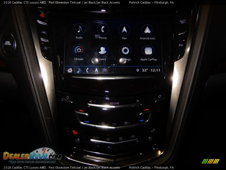 2018 Cadillac CTS Luxury AWD Red Obsession Tintcoat / Jet Black/Jet Black Accents Photo #18