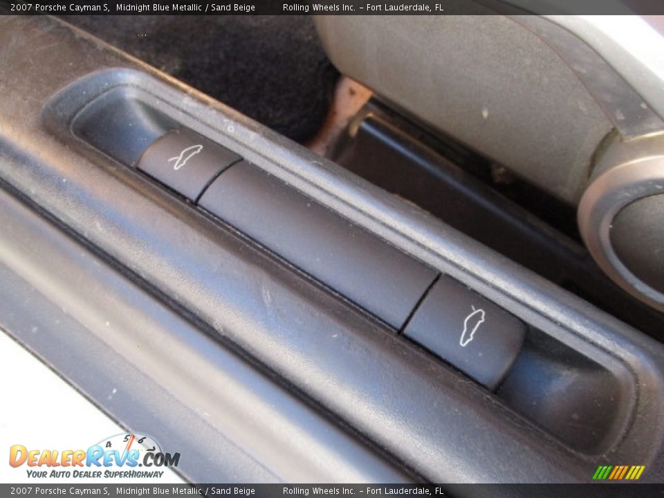 2007 Porsche Cayman S Midnight Blue Metallic / Sand Beige Photo #33