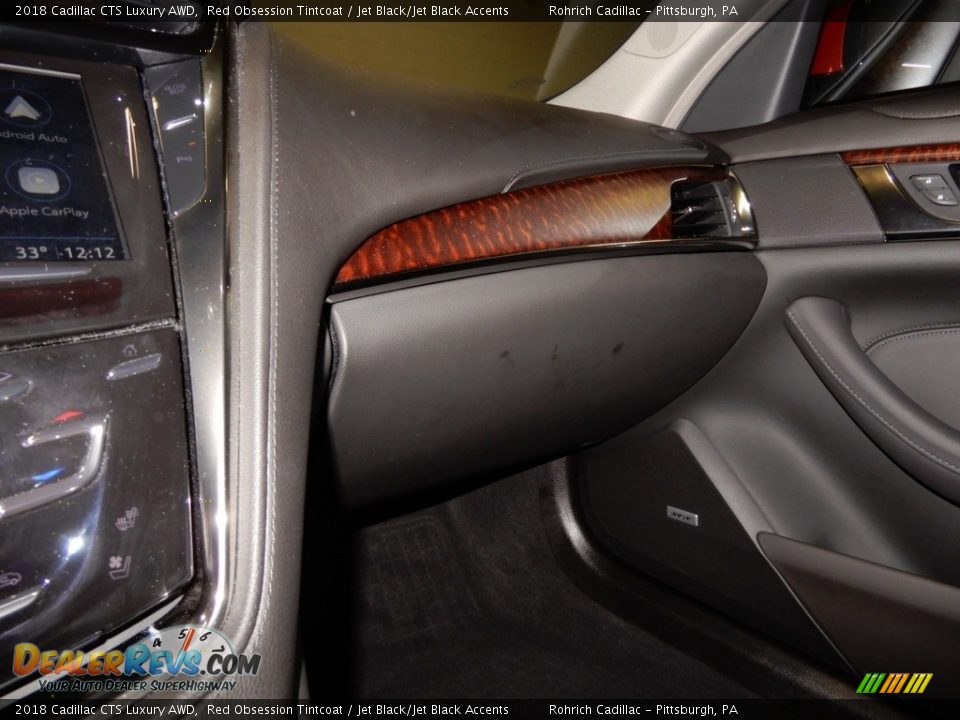 2018 Cadillac CTS Luxury AWD Red Obsession Tintcoat / Jet Black/Jet Black Accents Photo #21