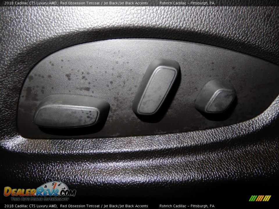 2018 Cadillac CTS Luxury AWD Red Obsession Tintcoat / Jet Black/Jet Black Accents Photo #23