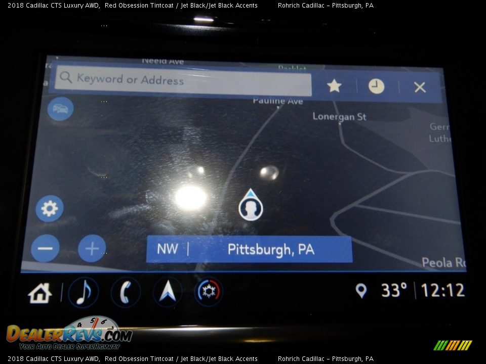 2018 Cadillac CTS Luxury AWD Red Obsession Tintcoat / Jet Black/Jet Black Accents Photo #24