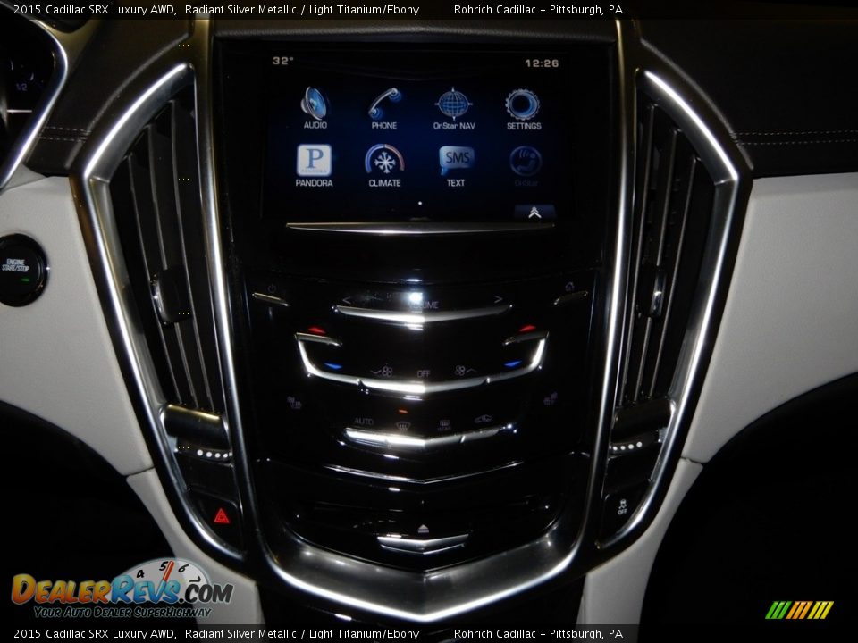 2015 Cadillac SRX Luxury AWD Radiant Silver Metallic / Light Titanium/Ebony Photo #18