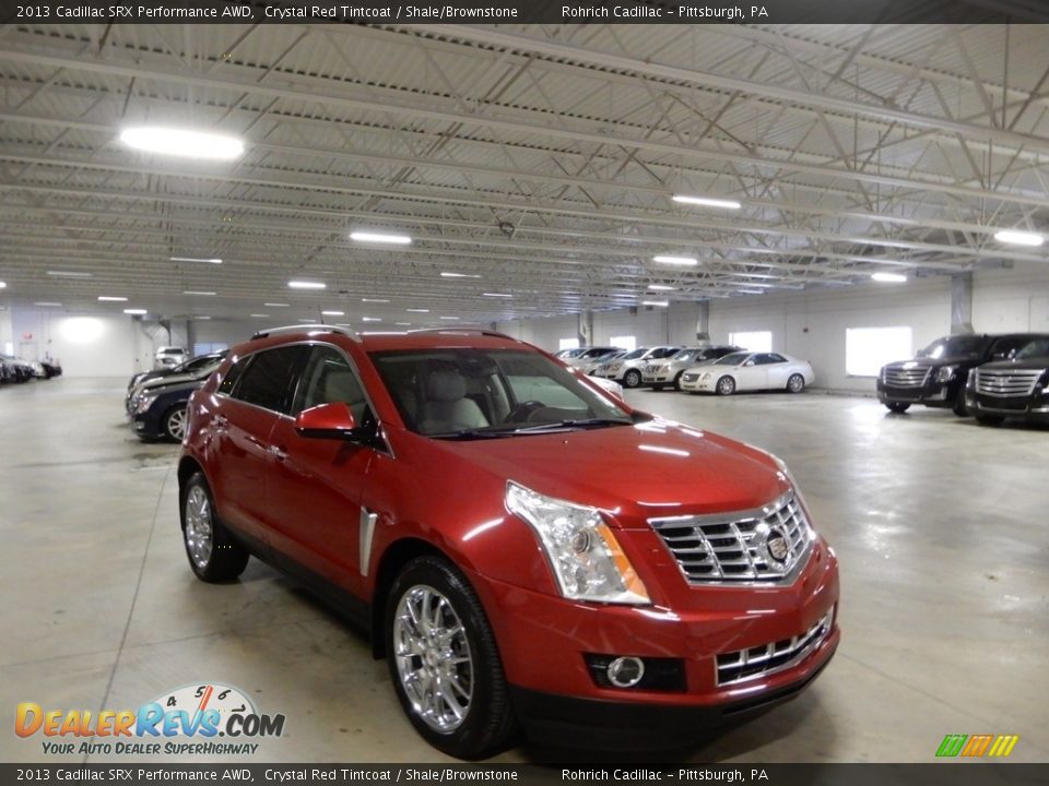 2013 Cadillac SRX Performance AWD Crystal Red Tintcoat / Shale/Brownstone Photo #7