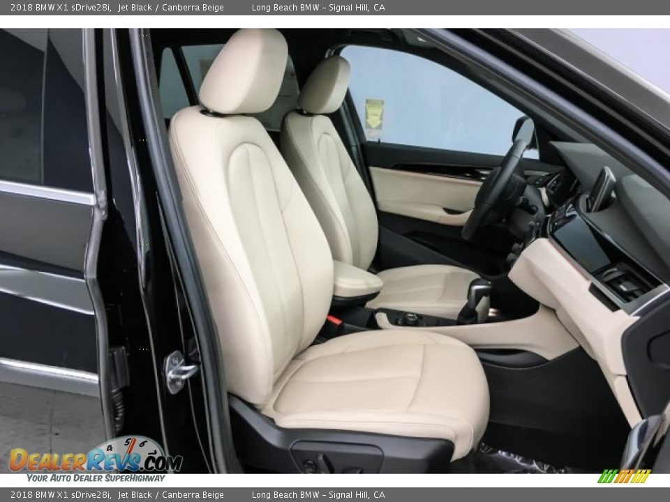 2018 BMW X1 sDrive28i Jet Black / Canberra Beige Photo #5