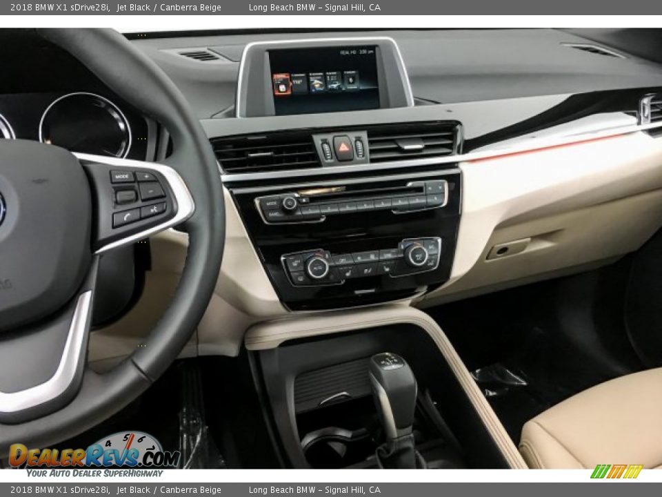 2018 BMW X1 sDrive28i Jet Black / Canberra Beige Photo #6