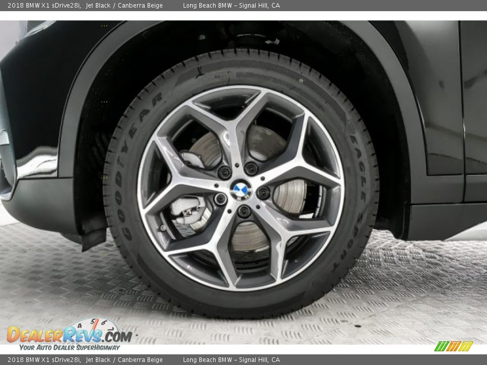 2018 BMW X1 sDrive28i Jet Black / Canberra Beige Photo #9