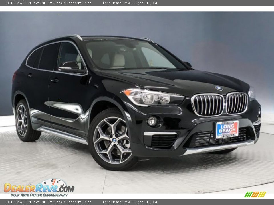 2018 BMW X1 sDrive28i Jet Black / Canberra Beige Photo #12